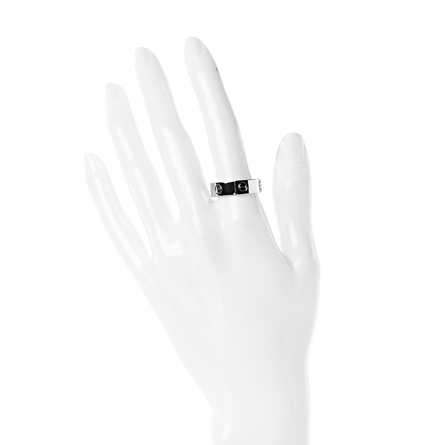 18K White Gold 5.5mm LOVE Ring 59 8.75