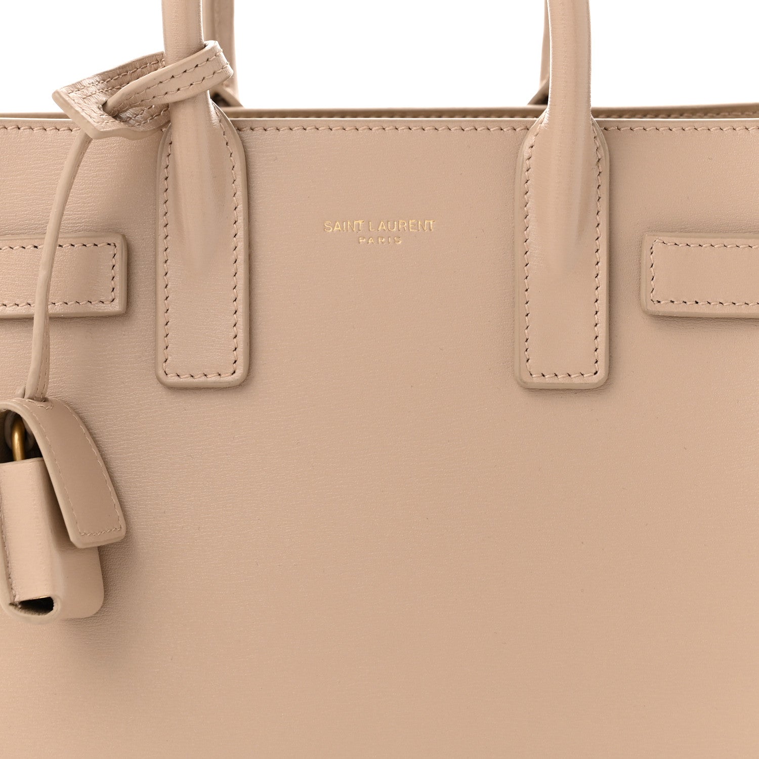 Saint Laurent Calfskin Nano Sac De Jour Beige 8 of 11