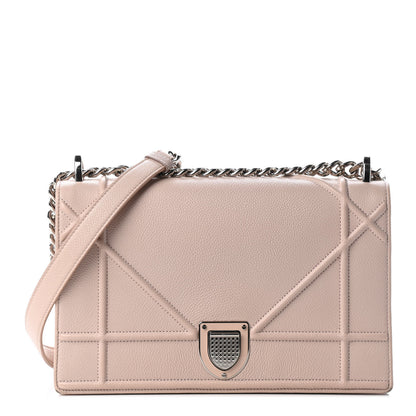 Christian Dior Grained Calfskin Medium Diorama Flap Bag Rose Poudre 1 of 8