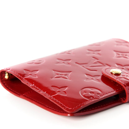 Louis Vuitton Vernis Small Ring Agenda Cover Red 5 of 9
