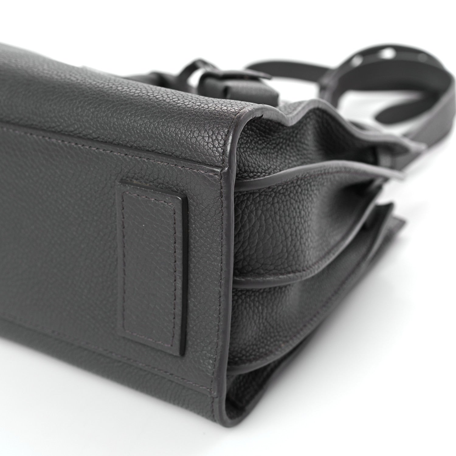 Saint Laurent Grained Calfskin Baby Sac De Jour Souple Coal 9 of 11