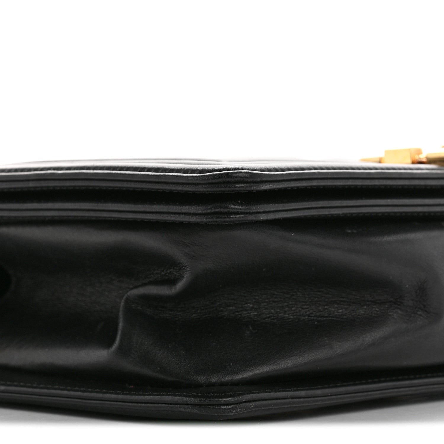 Chanel Calfskin Chevron Quilted Medium Boy Flap Black 9 of 15