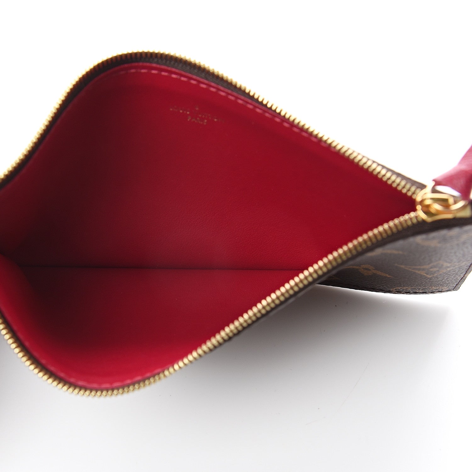 Louis Vuitton Monogram Felicie Chain Wallet Zippered Insert Fuchsia 5 of 5