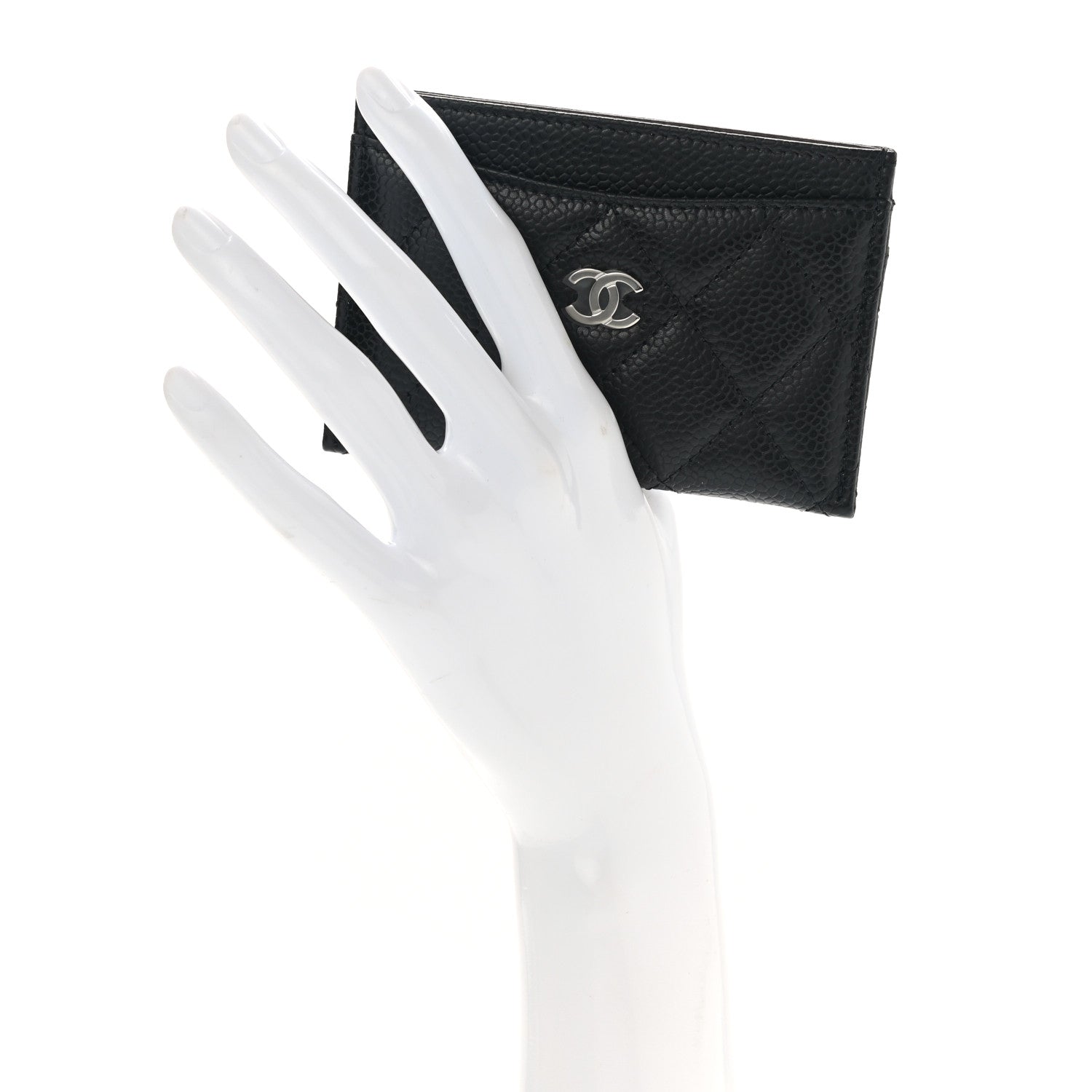Chanel Caviar Quilted Card Holder Black 2 of 9