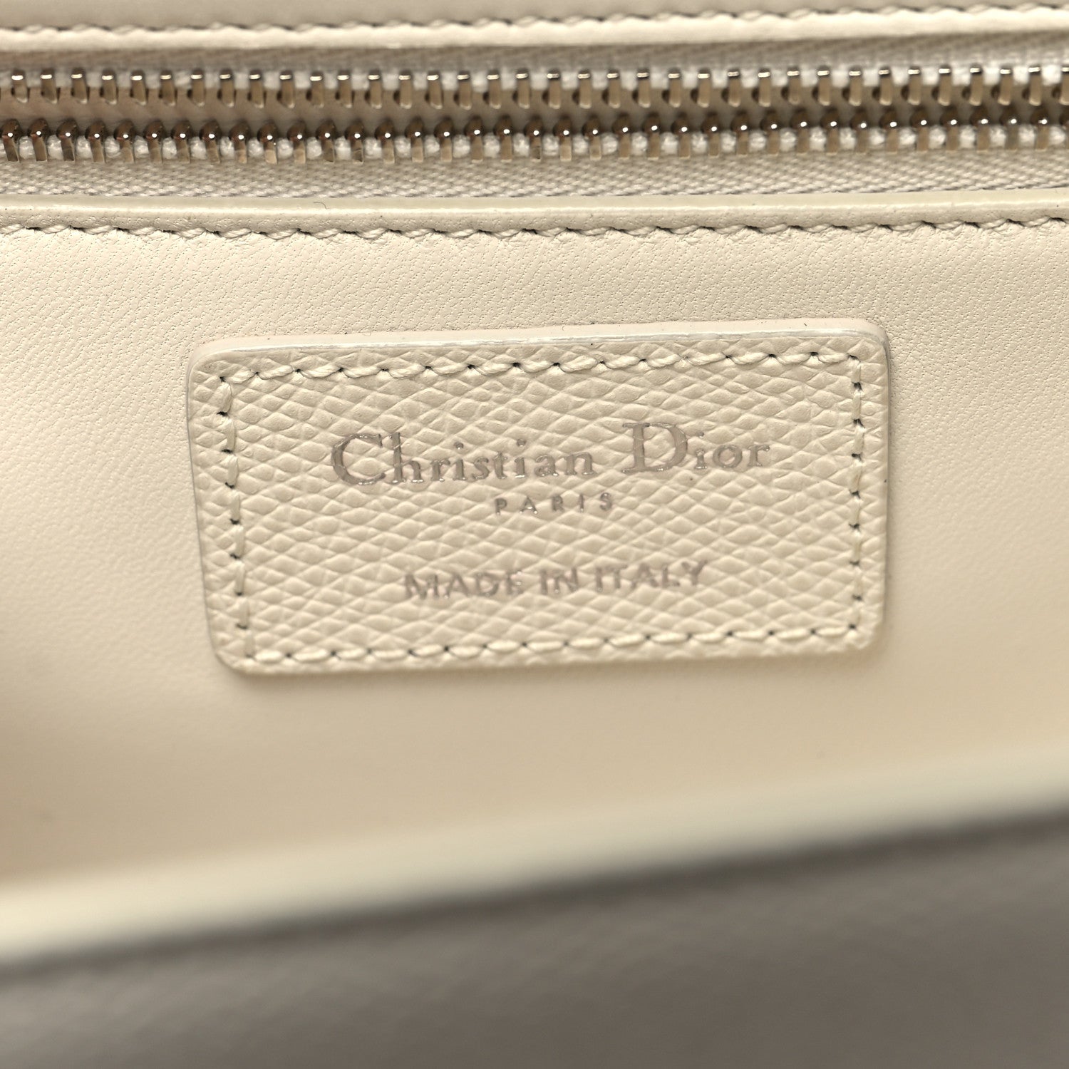 Christian Dior Grained Calfskin 30 Montaigne Chain Flap Bag White 6 of 13