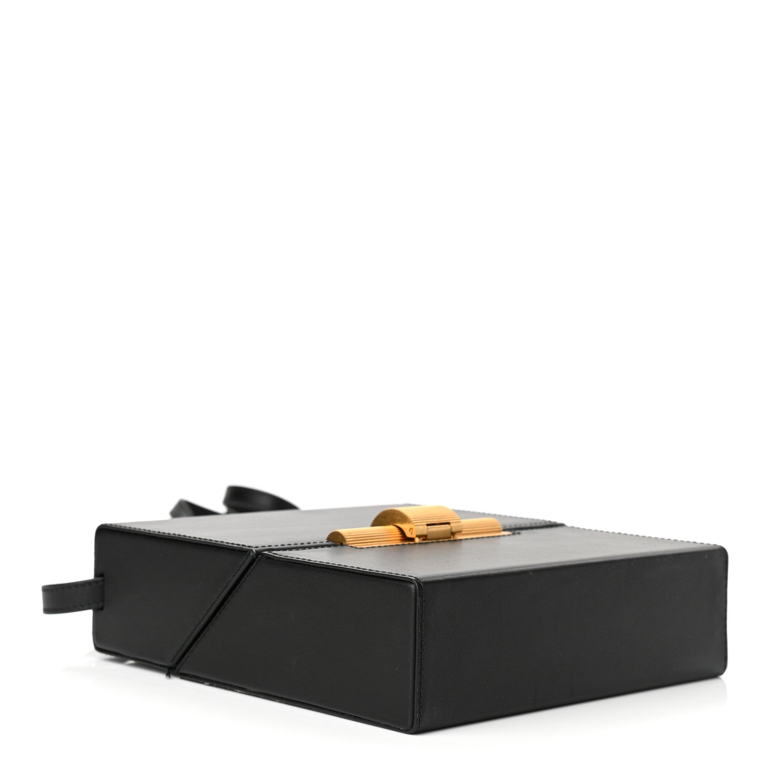 Bottega Veneta Calfskin Daisey Box Clutch Black 4 of 12
