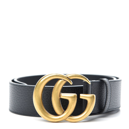 Gucci Textured Calfskin Double G 40mm Belt 75 30 Black 1 of 5
