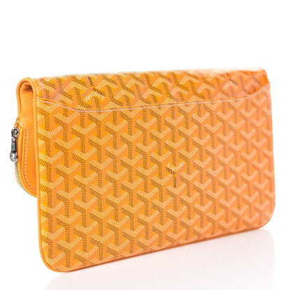 Goyard Goyardine Sainte Marie Soft Clutch Yellow 5 of 14