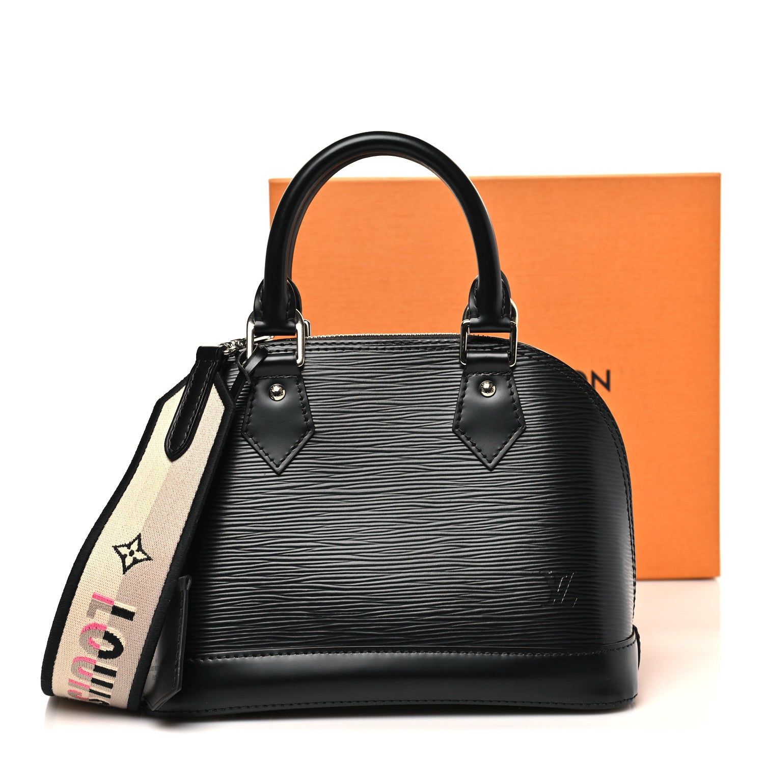 Louis Vuitton Epi Jacquard Alma BB Black 10 of 10