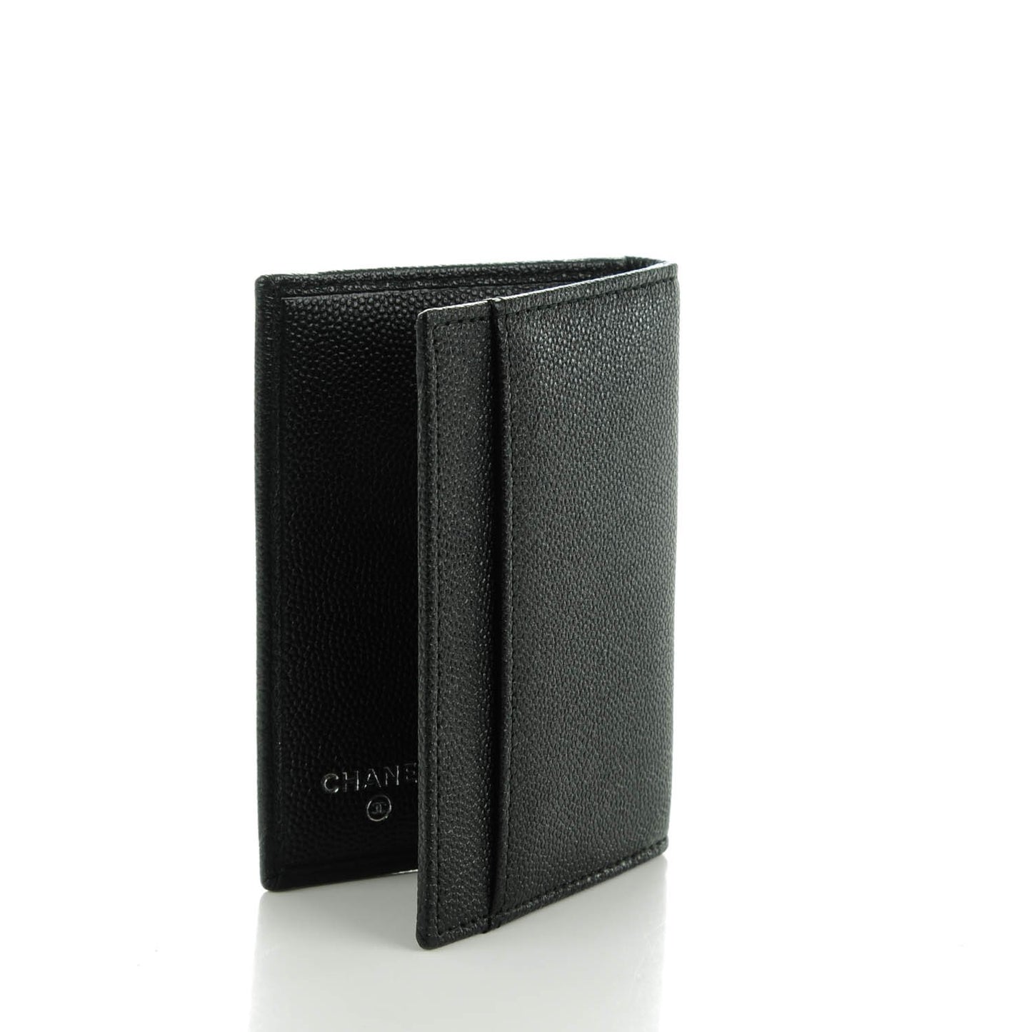 Caviar Card Holder Wallet Black