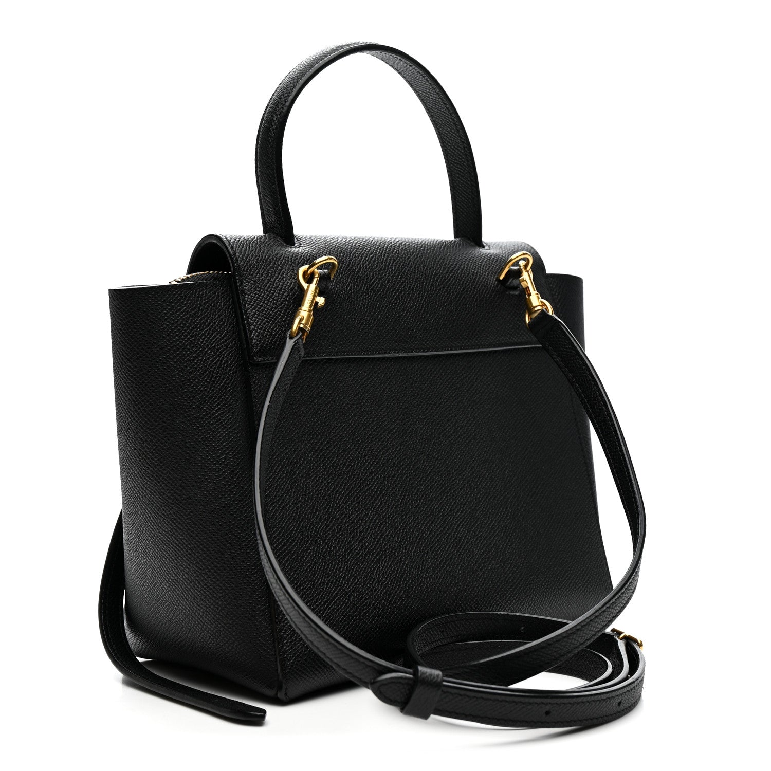 Celine Grained Calfskin Nano Belt Bag Black 1784691 – FASHIONPHILE