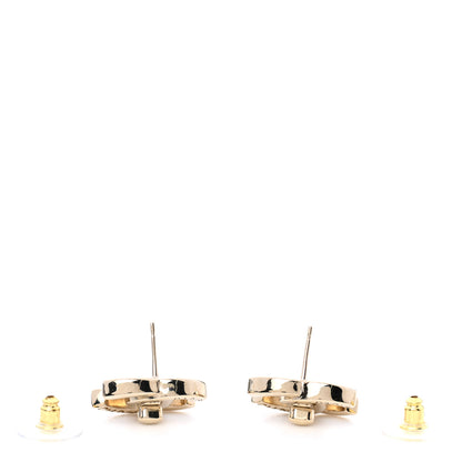 Chanel Metal Logo CC Turnlock Earrings Gold 3 of 5