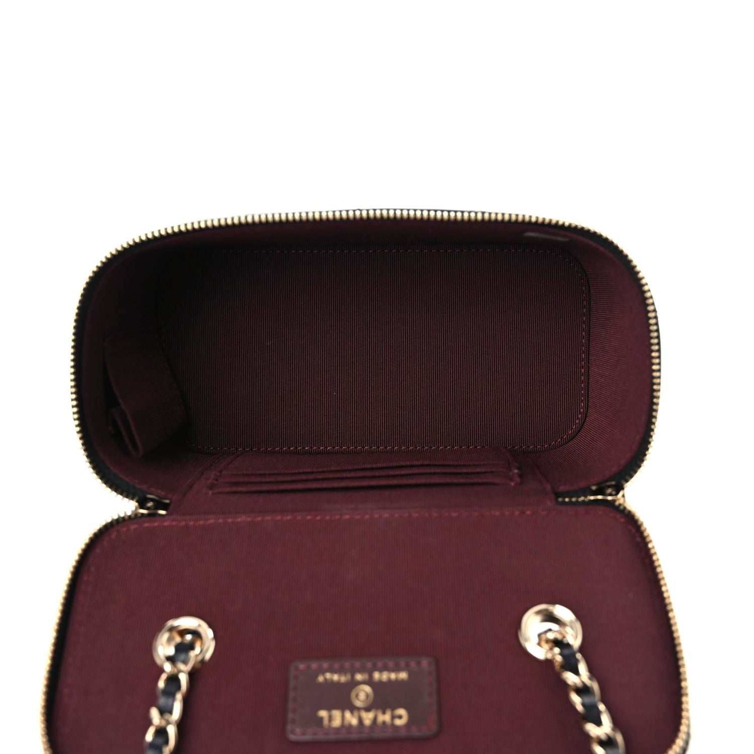 Chanel Lambskin Quilted Small Vanity Case With Chain Black 5 of 9