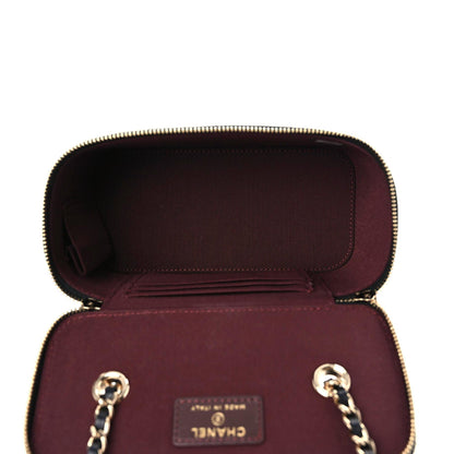 Chanel Lambskin Quilted Small Vanity Case With Chain Black 5 of 9