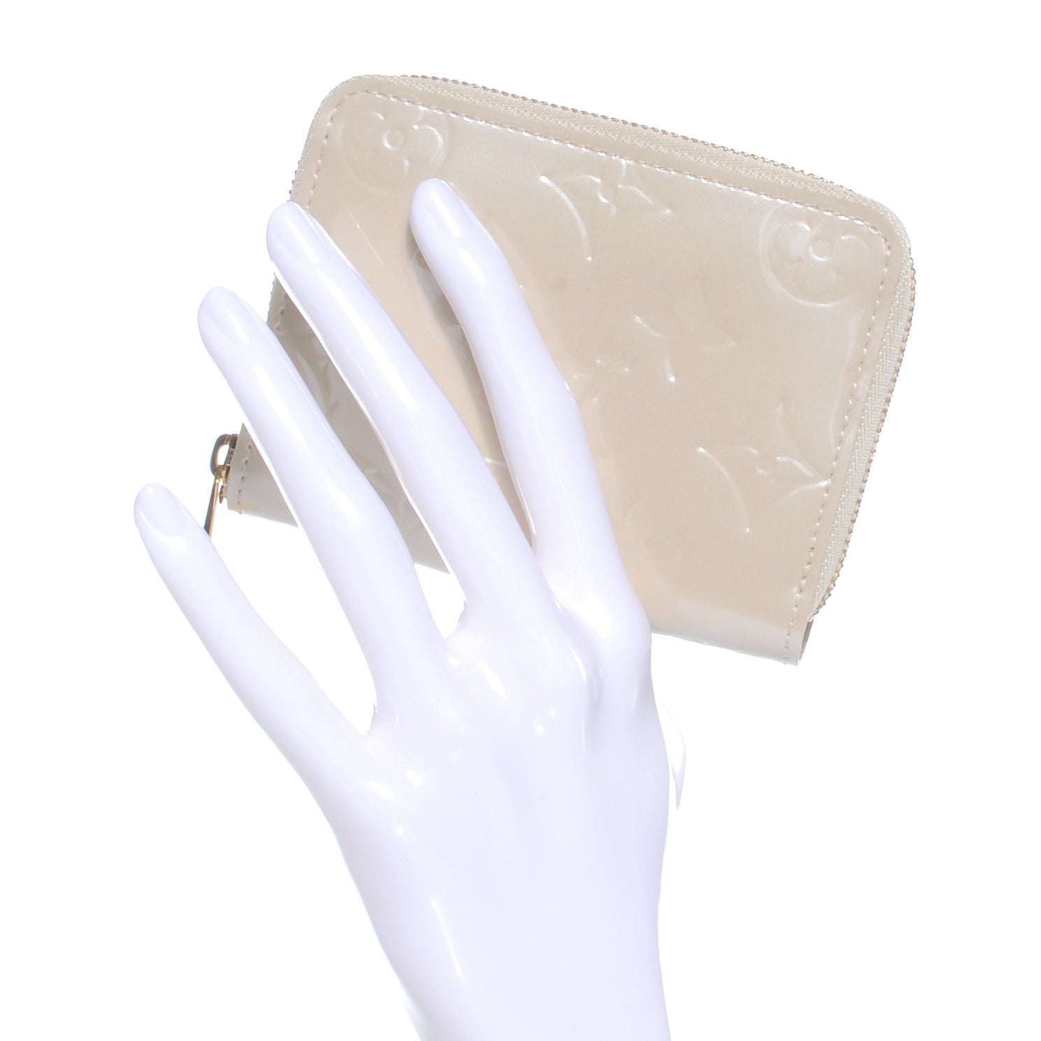 Louis Vuitton Vernis Zippy Coin Purse Blanc Corail 2 of 7