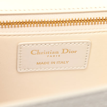 Christian Dior Patent Micro-Cannage 30 Montaigne Chain Flap Bag White 6 of 11
