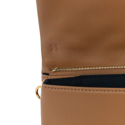 Louis Vuitton Lambskin Embossed Monogram Pochette Coussin Camel 11 of 12