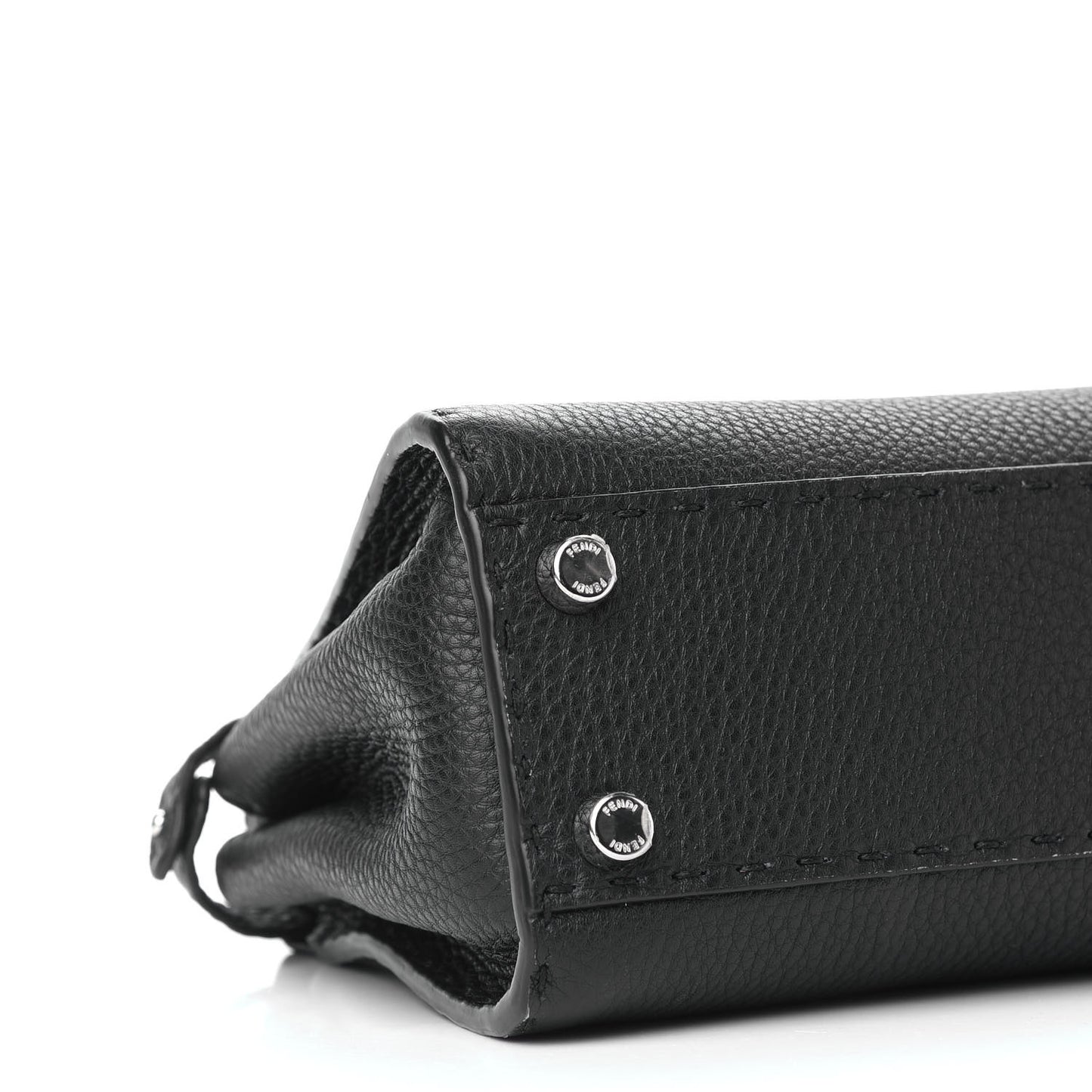 Cuoio Romano Selleria Bi-Color Mini Peekaboo Iconic Satchel Black Mou