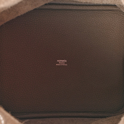 Hermes Taurillon Clemence Picotin Lock 22 MM Etoupe 5 of 15