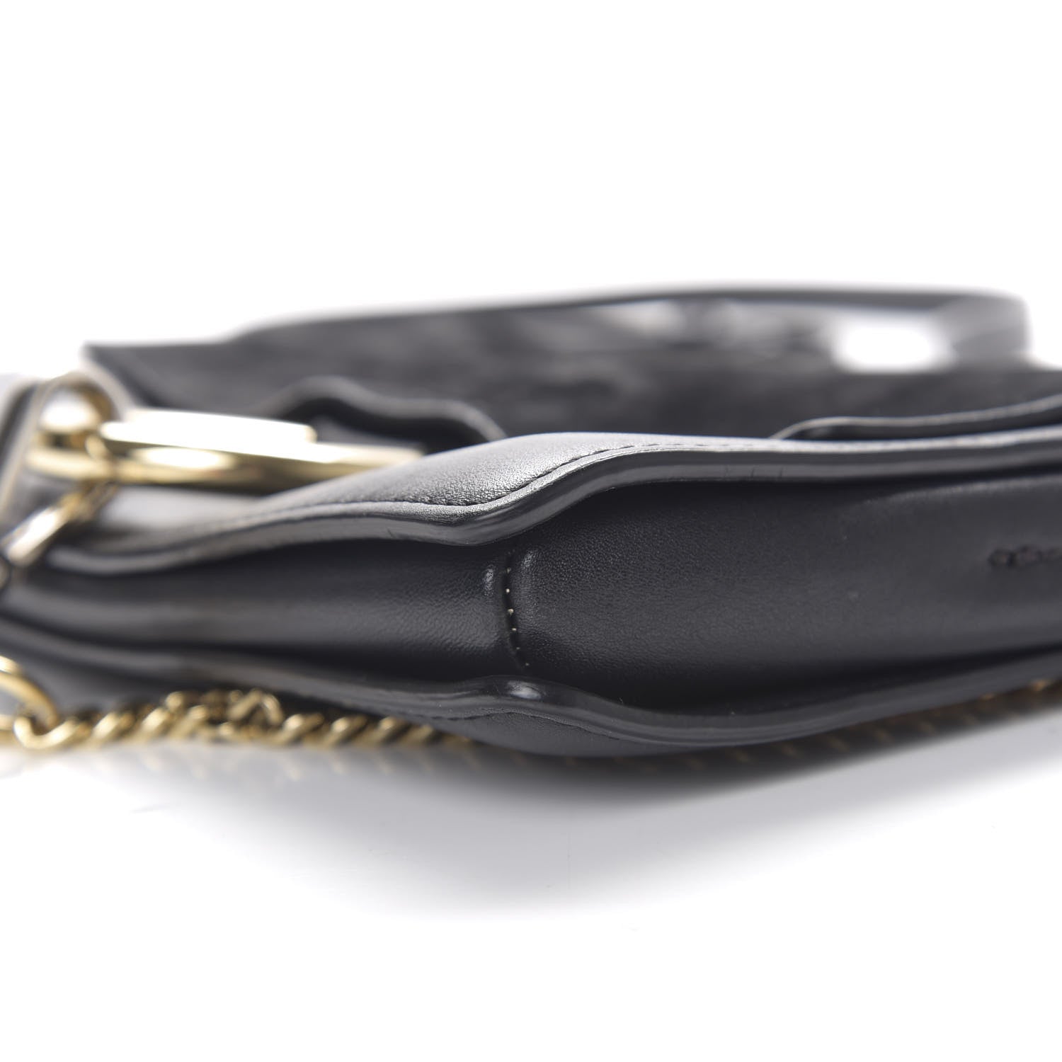 Chloe Suede Calfskin Small Faye Shoulder Bag Black 6 of 9