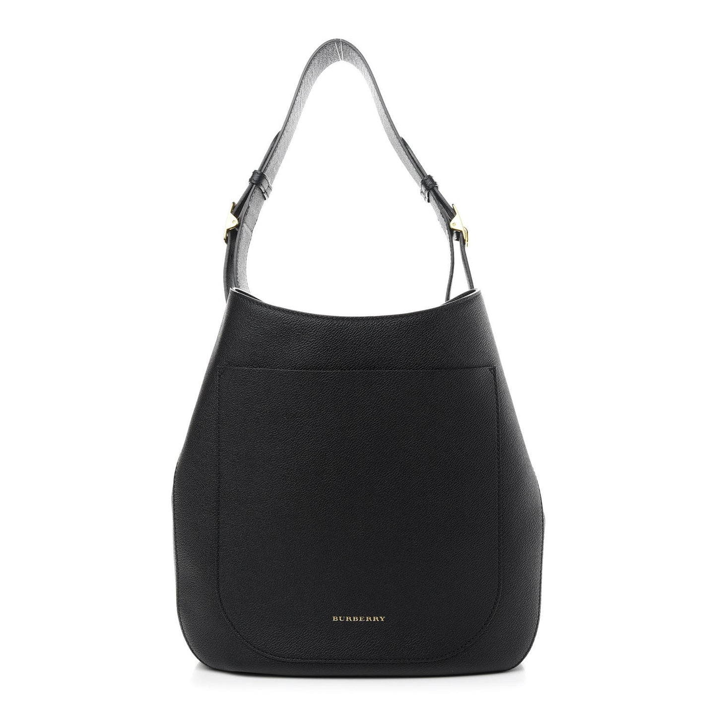 Grainy Calfskin Small Elmstone Hobo Black