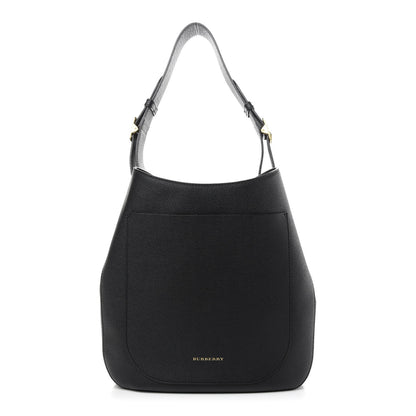 Burberry Grainy Calfskin Small Elmstone Hobo Black 1 of 10