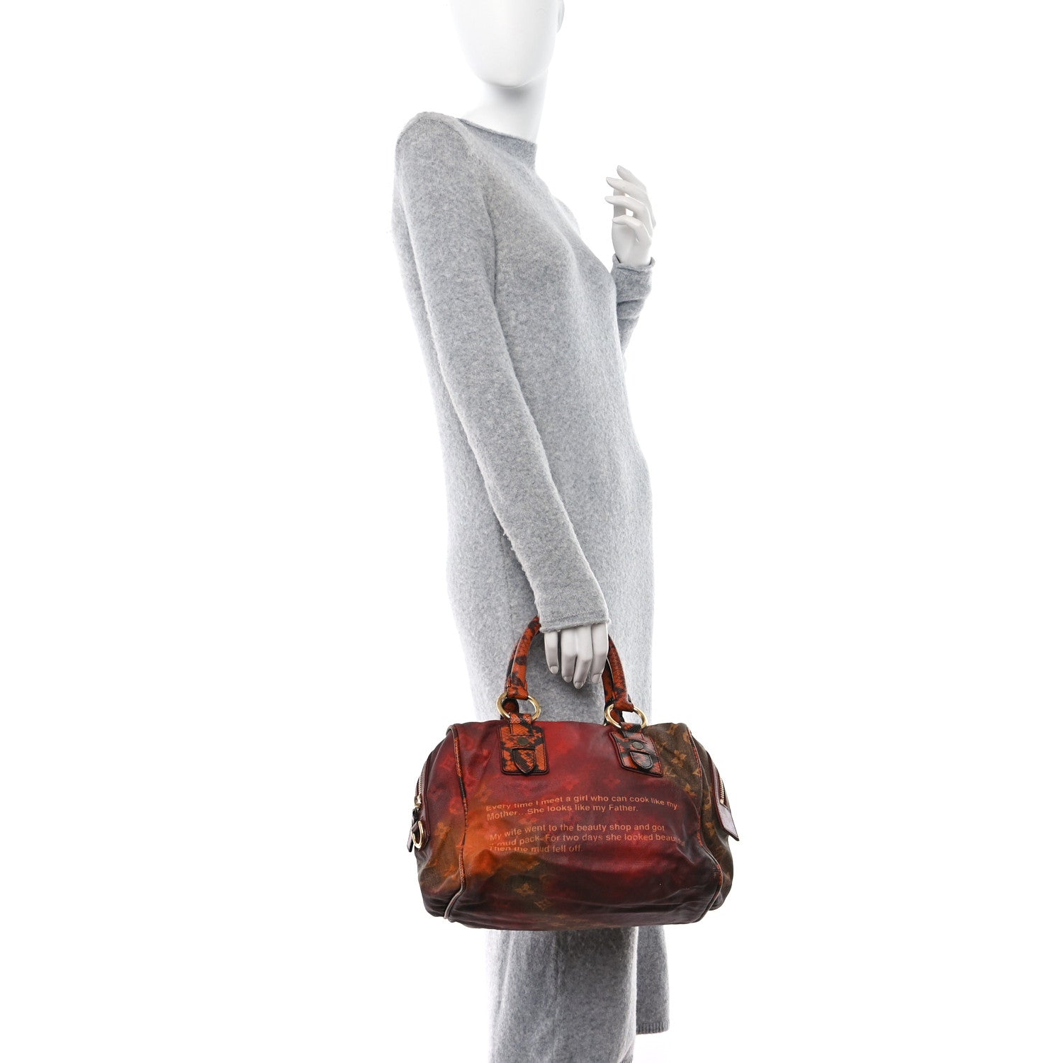 Louis Vuitton LOUIS VUITTON Monogram Karung Mancrazy Jokes Bag 2 of 15