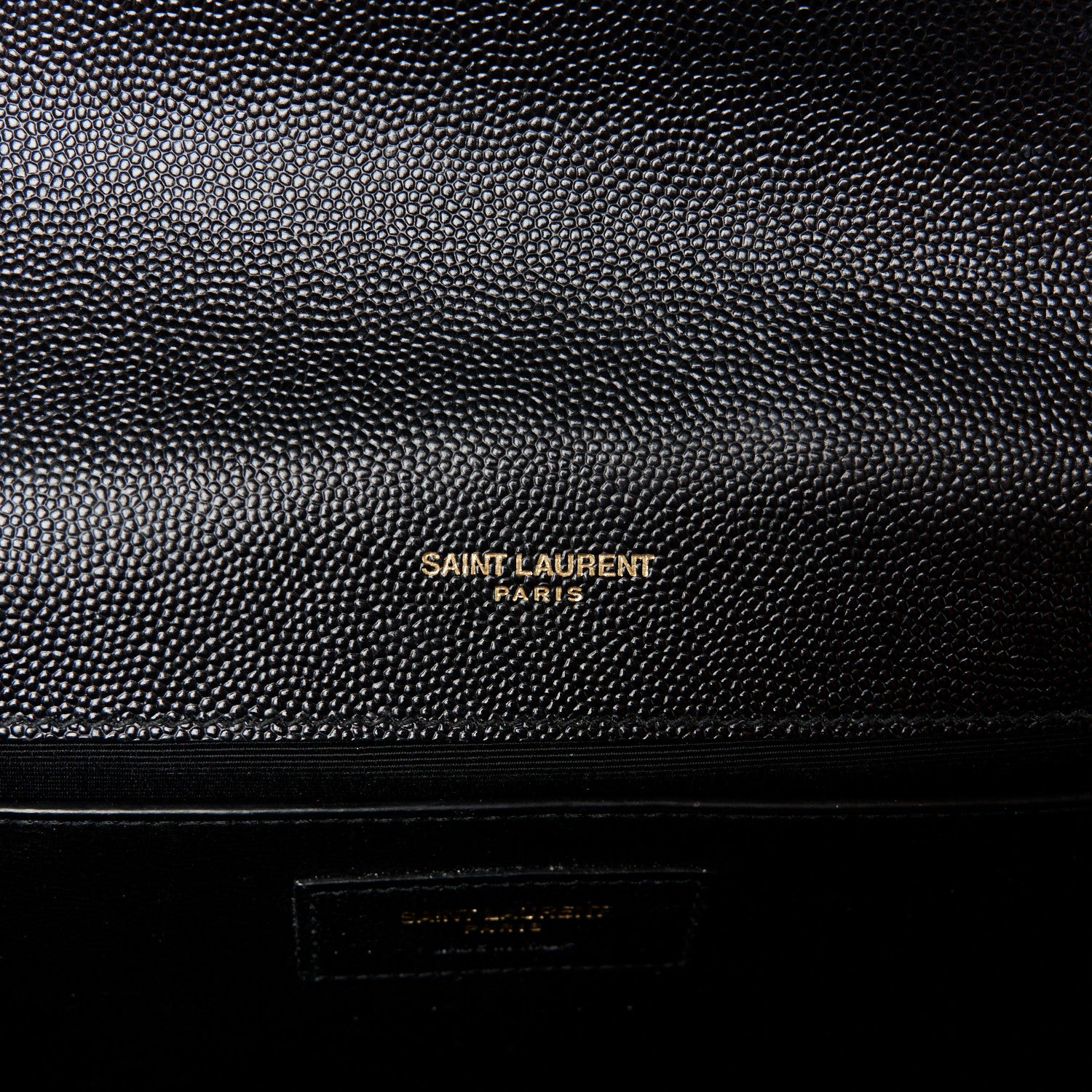 Saint Laurent Grain De Poudre Medium Classic Monogram Kate Satchel Black 6 of 12
