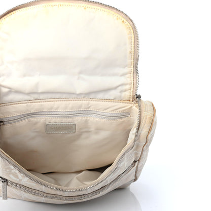 Chanel Nylon Travel Backpack Beige 4 of 9