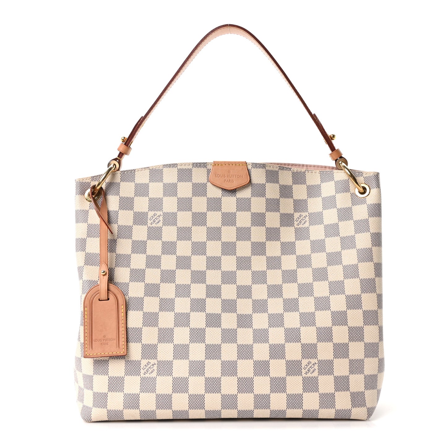 Damier Azur Graceful PM Rose Ballerine Rose Ballerine