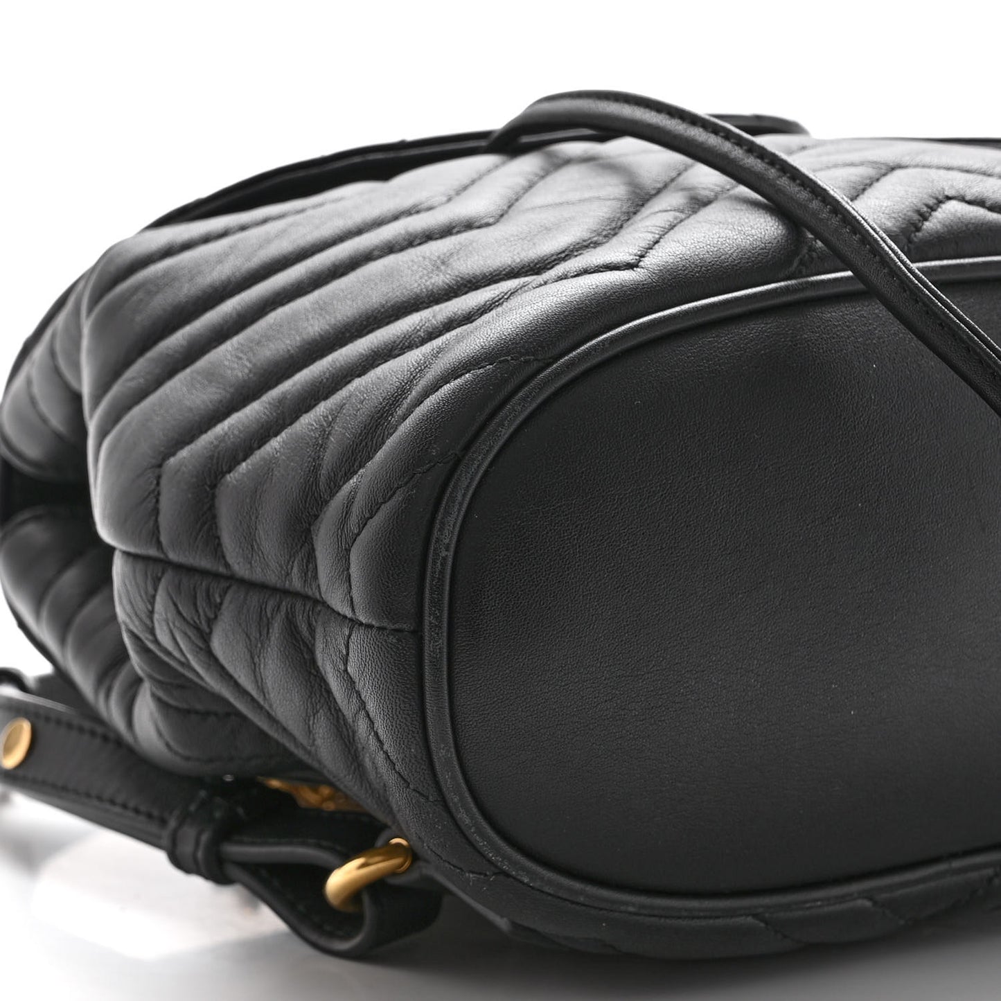 Calfskin Matelasse GG Marmont Flap Backpack Black