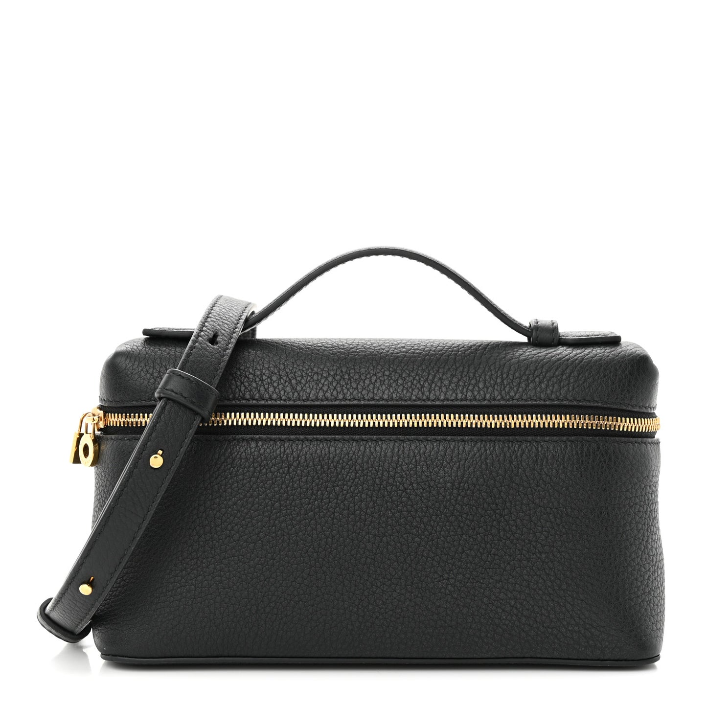 Grained Calfskin L19 Extra Pocket Pouch Black