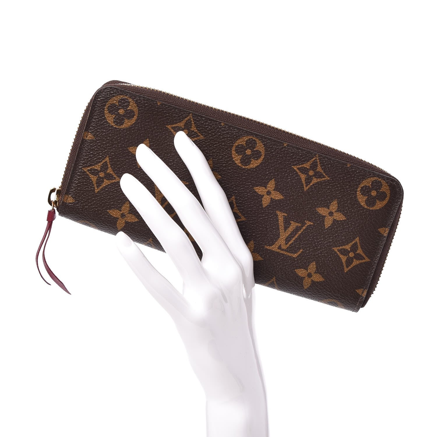 Louis Vuitton Monogram Clemence Wallet Fuchsia 2 of 7