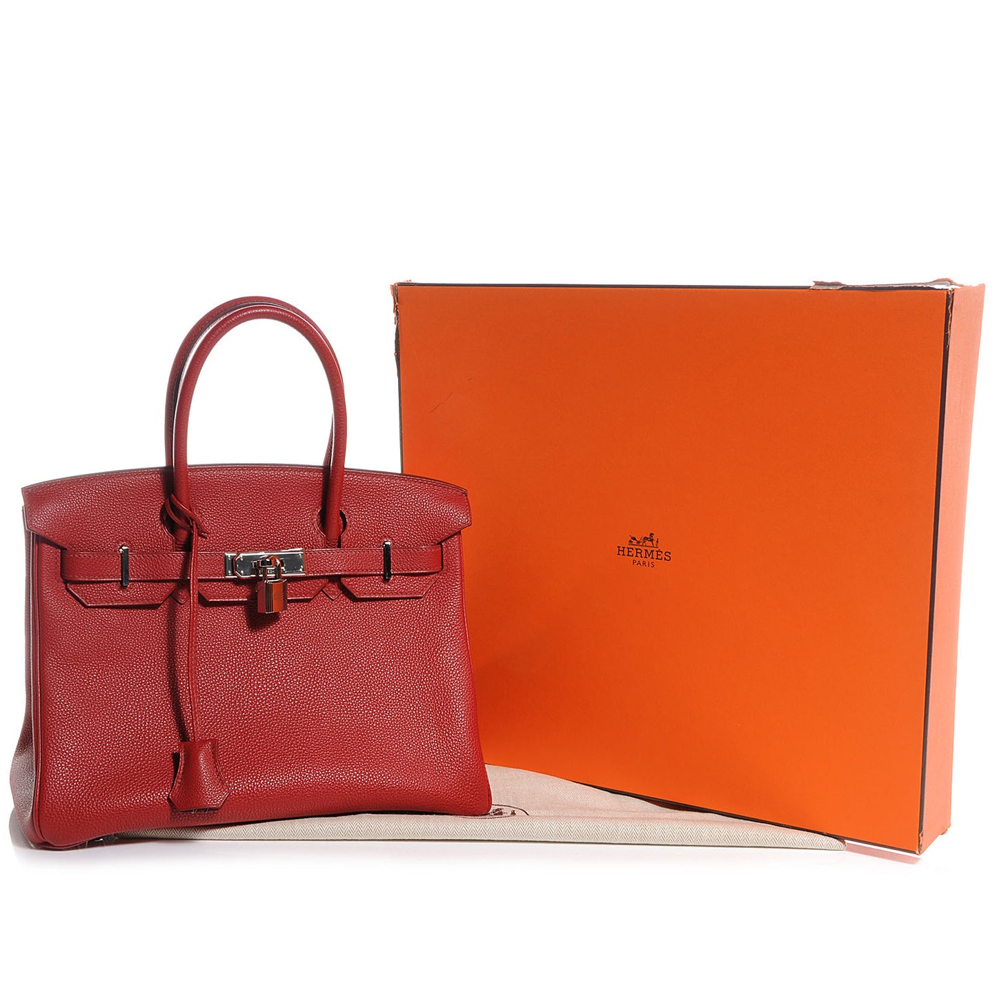 Togo Birkin 30 Rouge Garance
