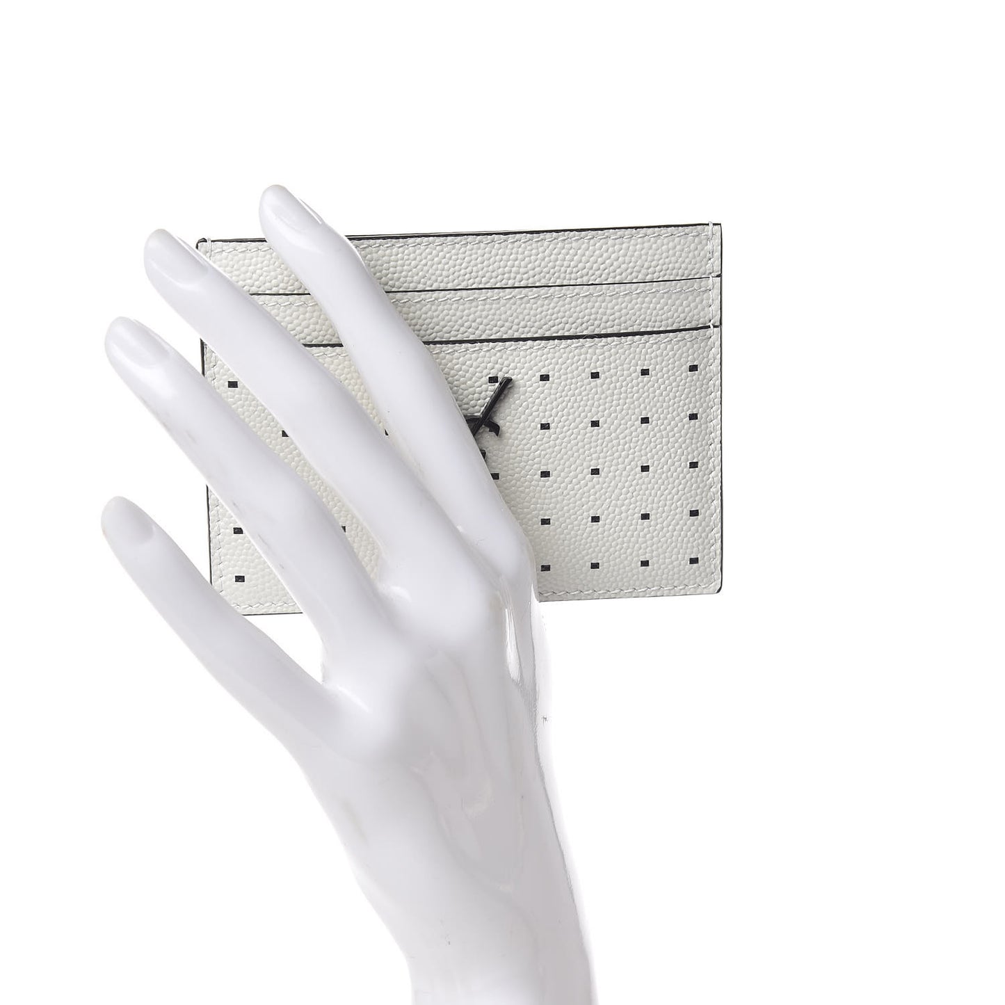 Grain De Poudre Geo Print Card Case White Black