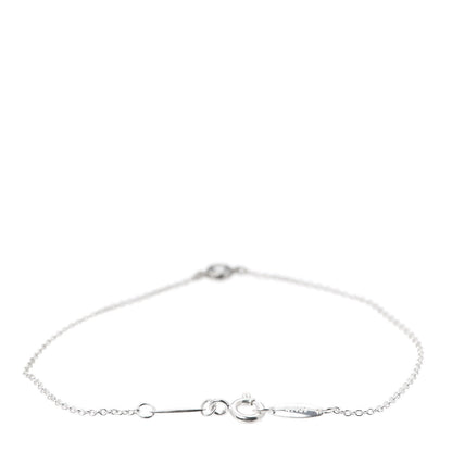 Tiffany Sterling Silver Aquamarine Elsa Peretti Color By The Yard Bracelet 3 of 6