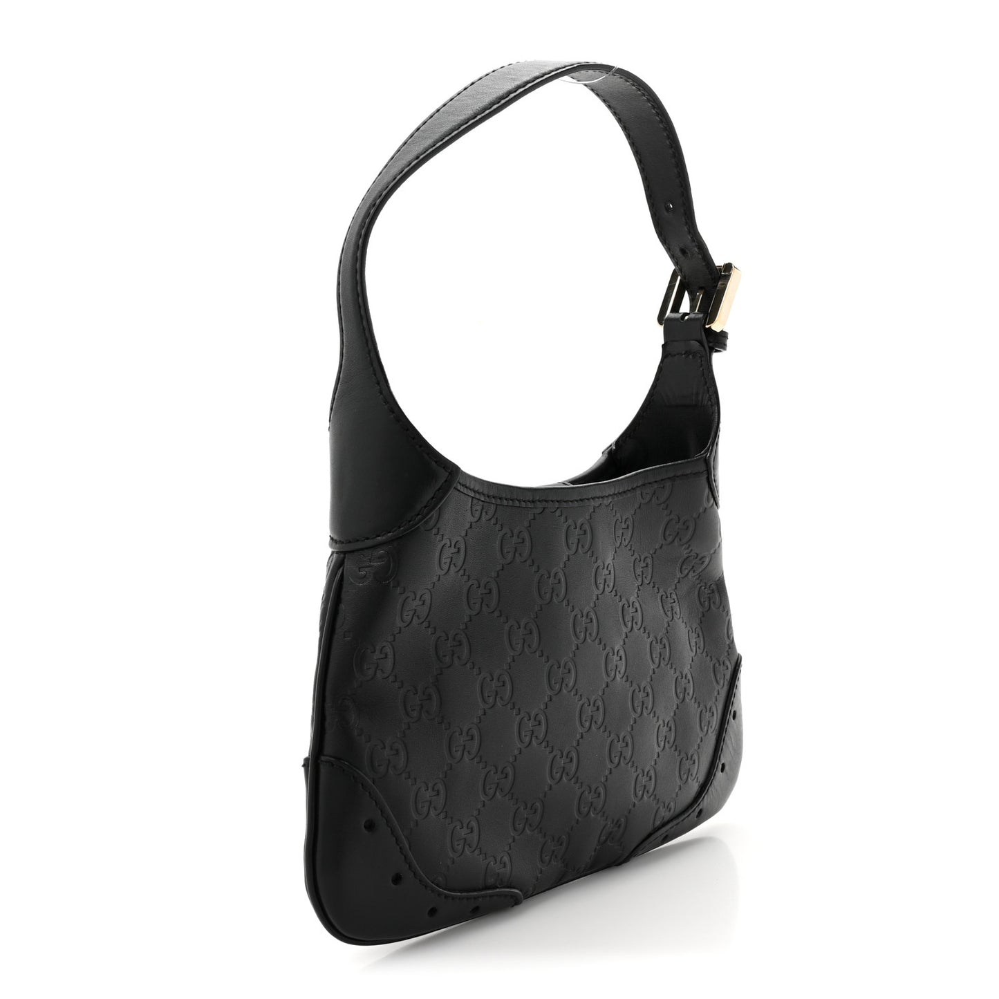Guccissima Punch Hobo Black