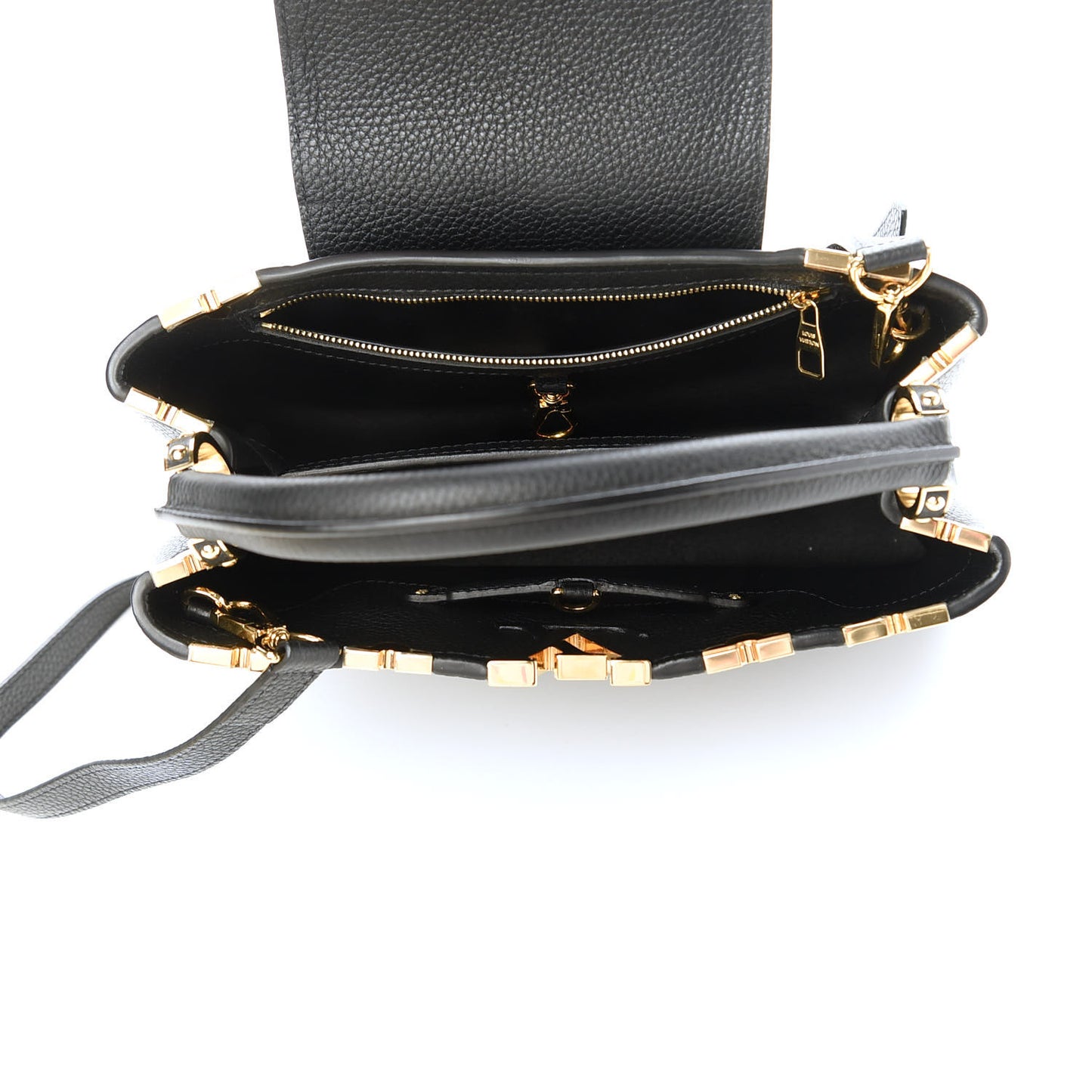 Taurillon Embellished Flower Crown Capucines PM Black