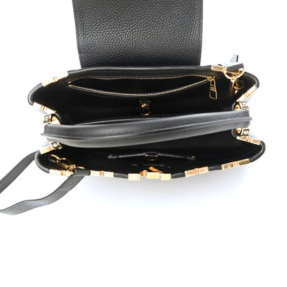 Louis Vuitton Taurillon Embellished Flower Crown Capucines PM Black 5 of 9