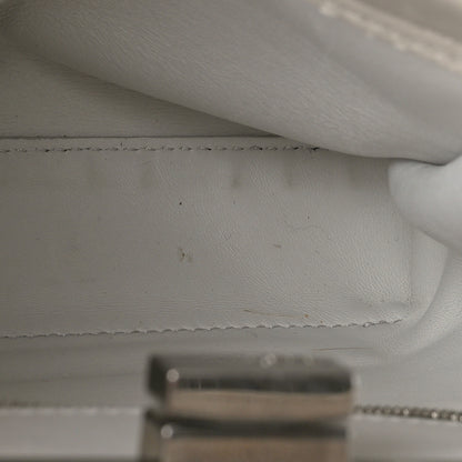 Fendi Nappa Lace Up Mini Peekaboo Iconic Satchel Bianco Carta 14 of 22