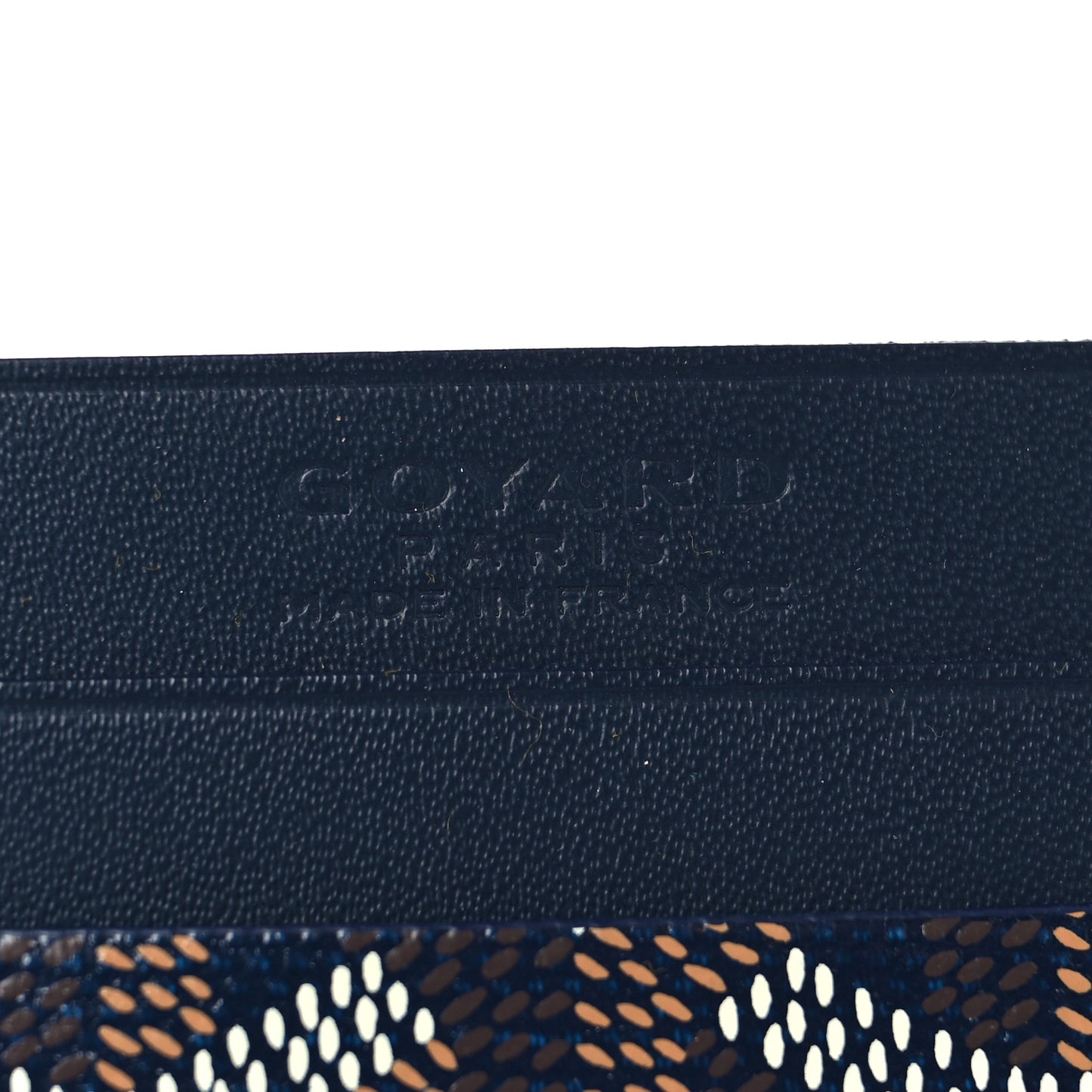 Goyardine Saint Sulpice Card Holder Navy