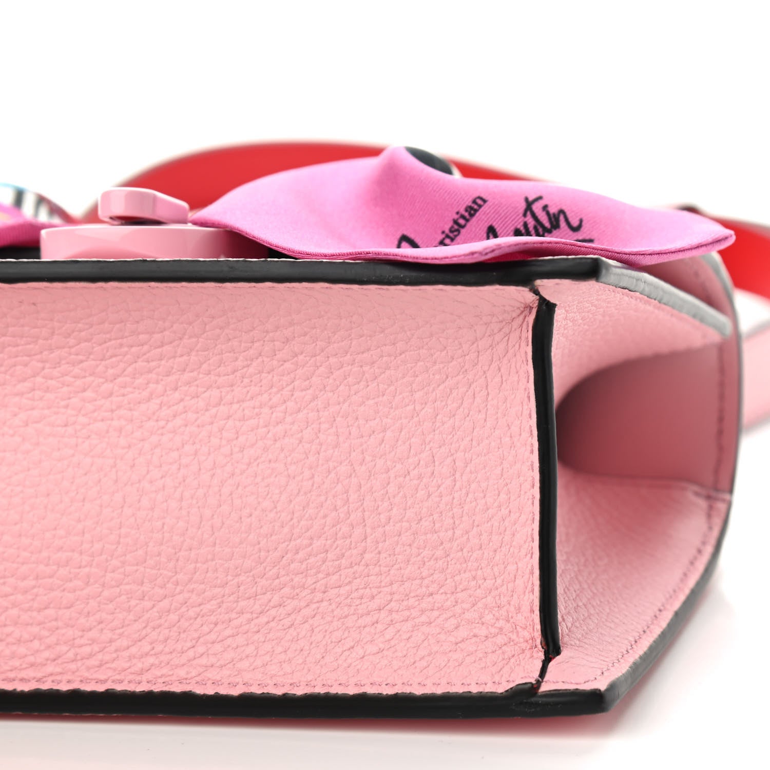 Christian Louboutin Grained Calfskin Mini Elisa Top Handle Bag Pink 7 of 8