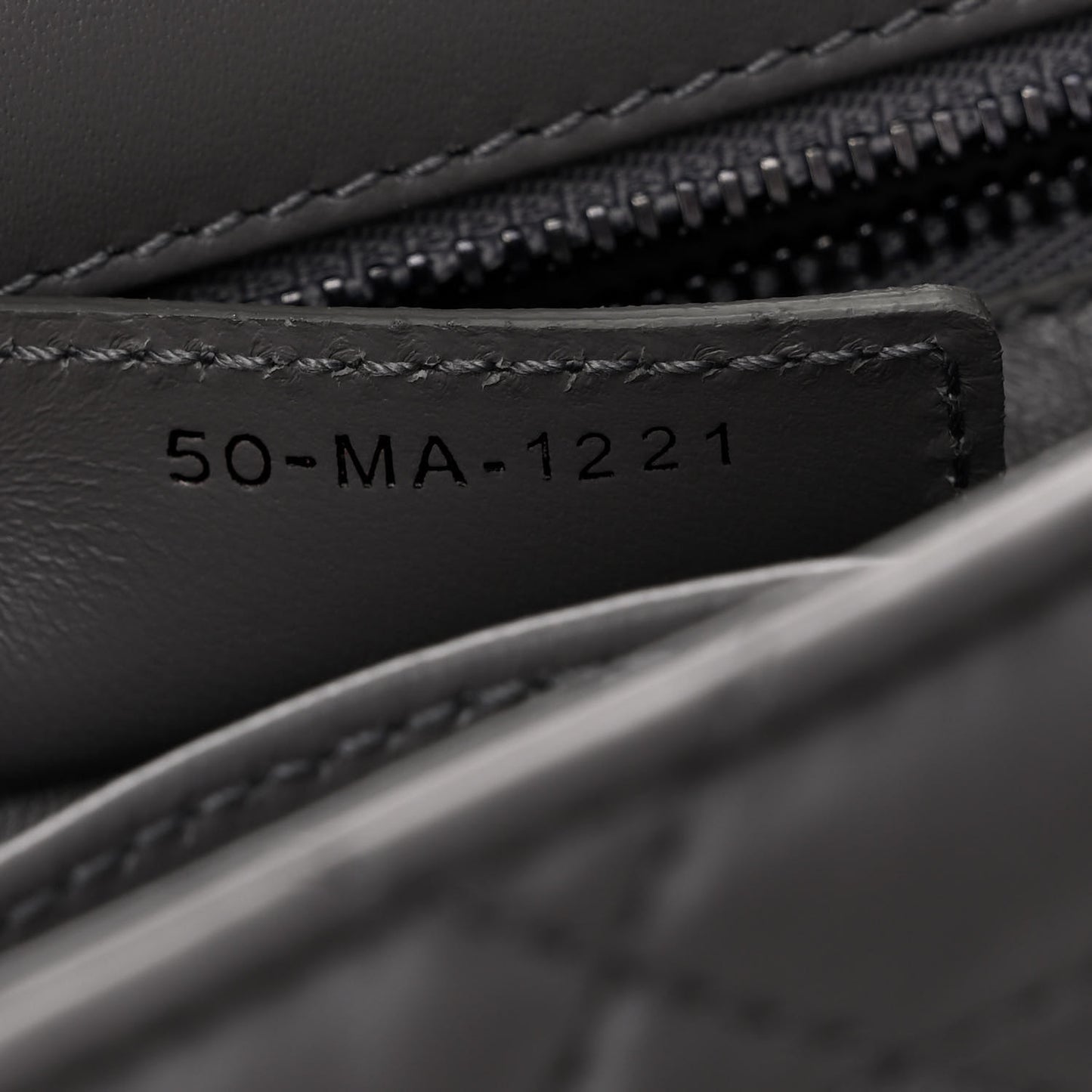 Calfskin Macrocannage Medium Caro Bag Iron Grey