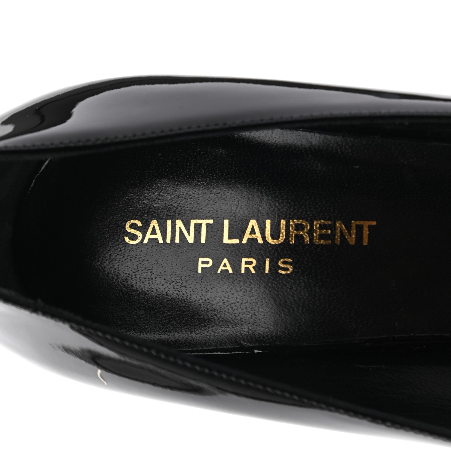 Saint Laurent Patent Calfskin Anja 85 Pumps 40.5 Black 7 of 11