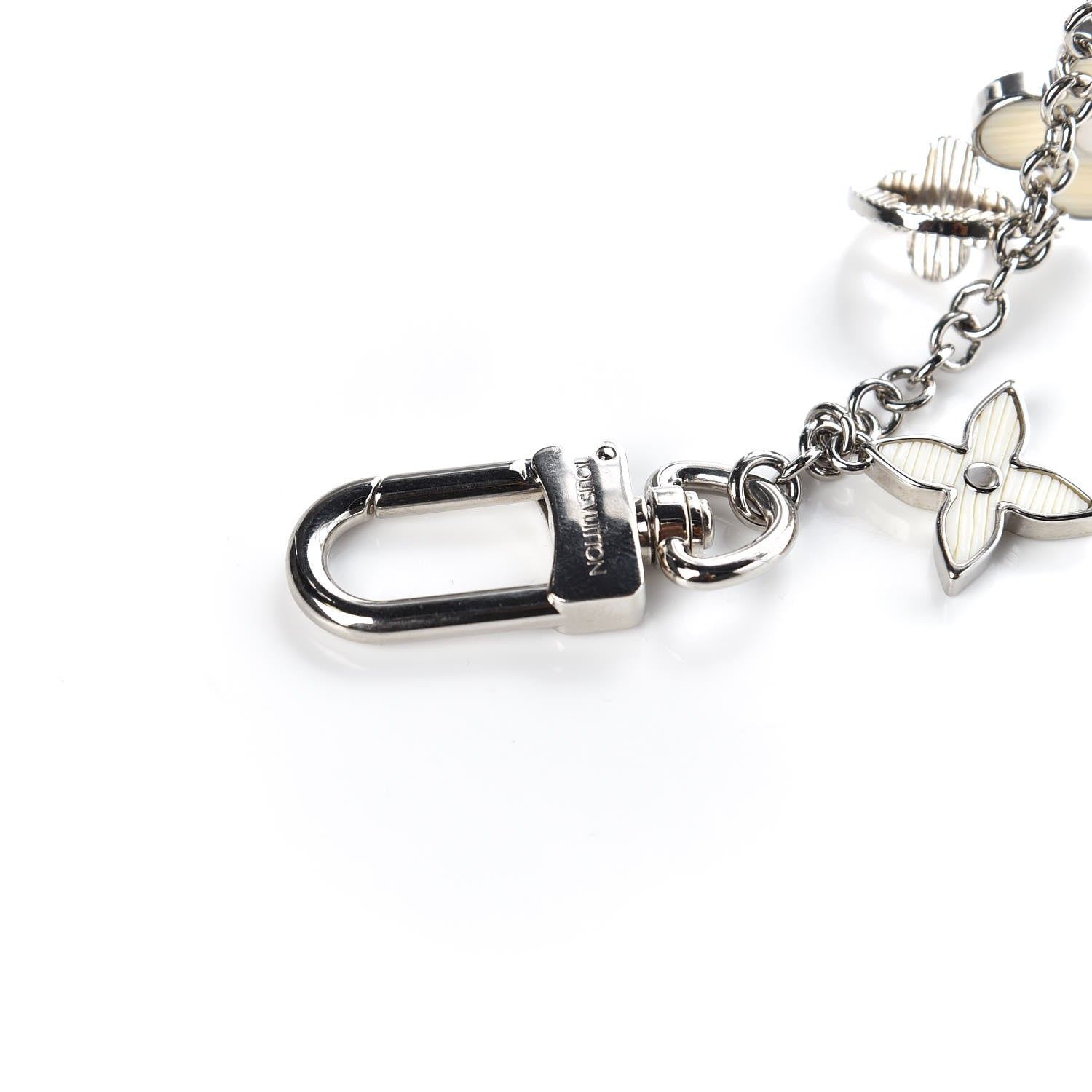 Louis Vuitton Fleur d'Epi Bag Charm Chain Ivory 4 of 5
