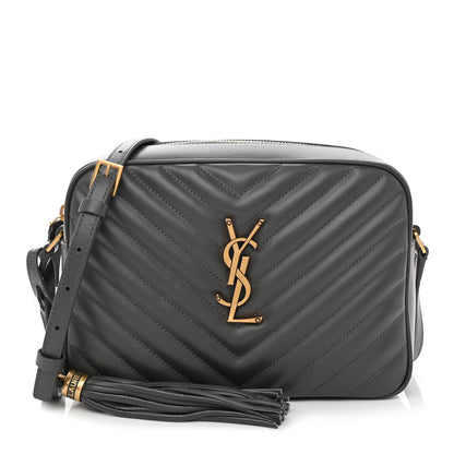 Saint Laurent Calfskin Matelasse Monogram Lou Camera Bag Dark Smog 1 of 8