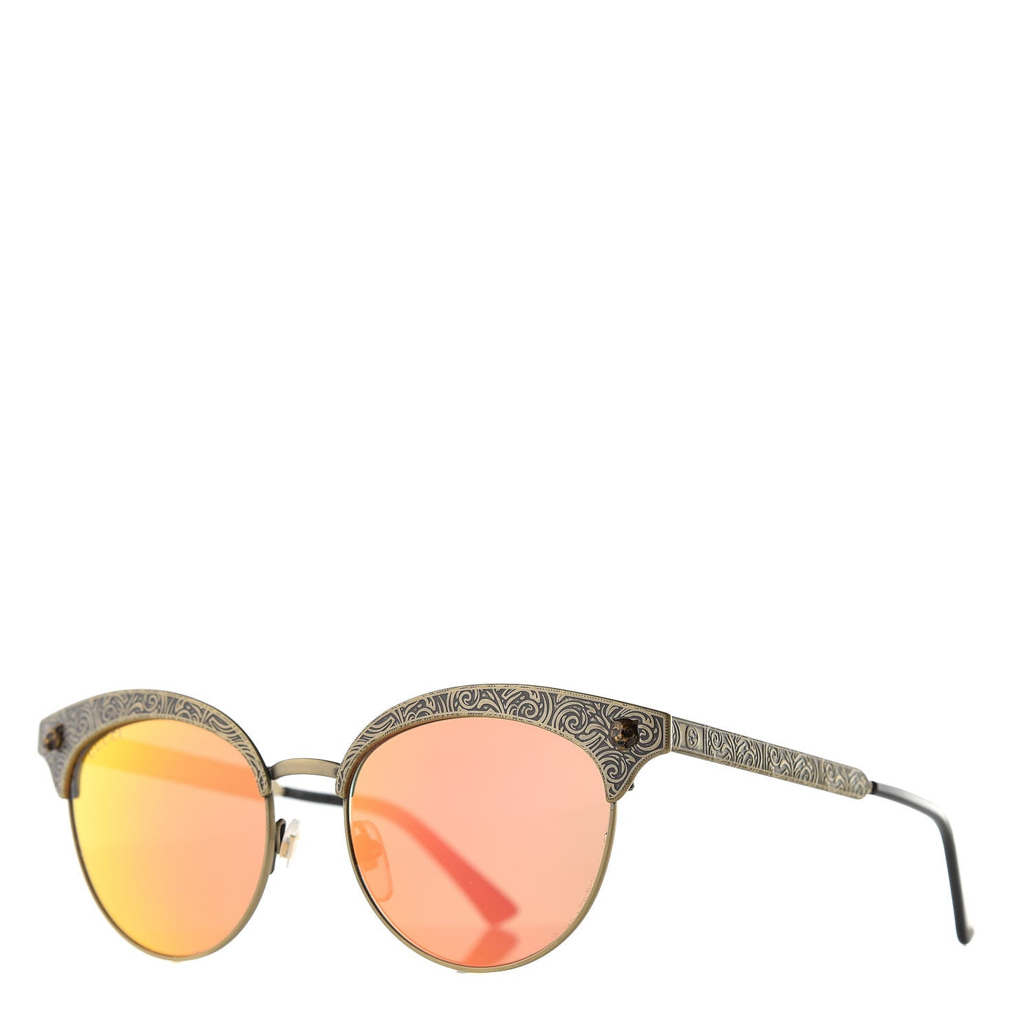 Gucci Cat Eye Sunglasses GG0223S Silver 1 of 8