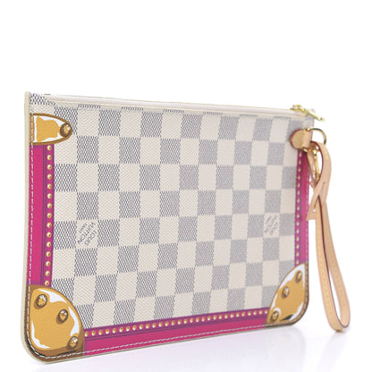 Louis Vuitton Damier Azur Miami Summer Trunks MM GM Pochette 3 of 9