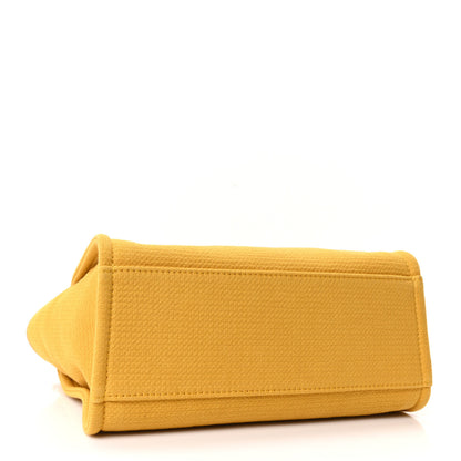 Chanel Mixed Fibers Small Deauville Tote Yellow 5 of 11