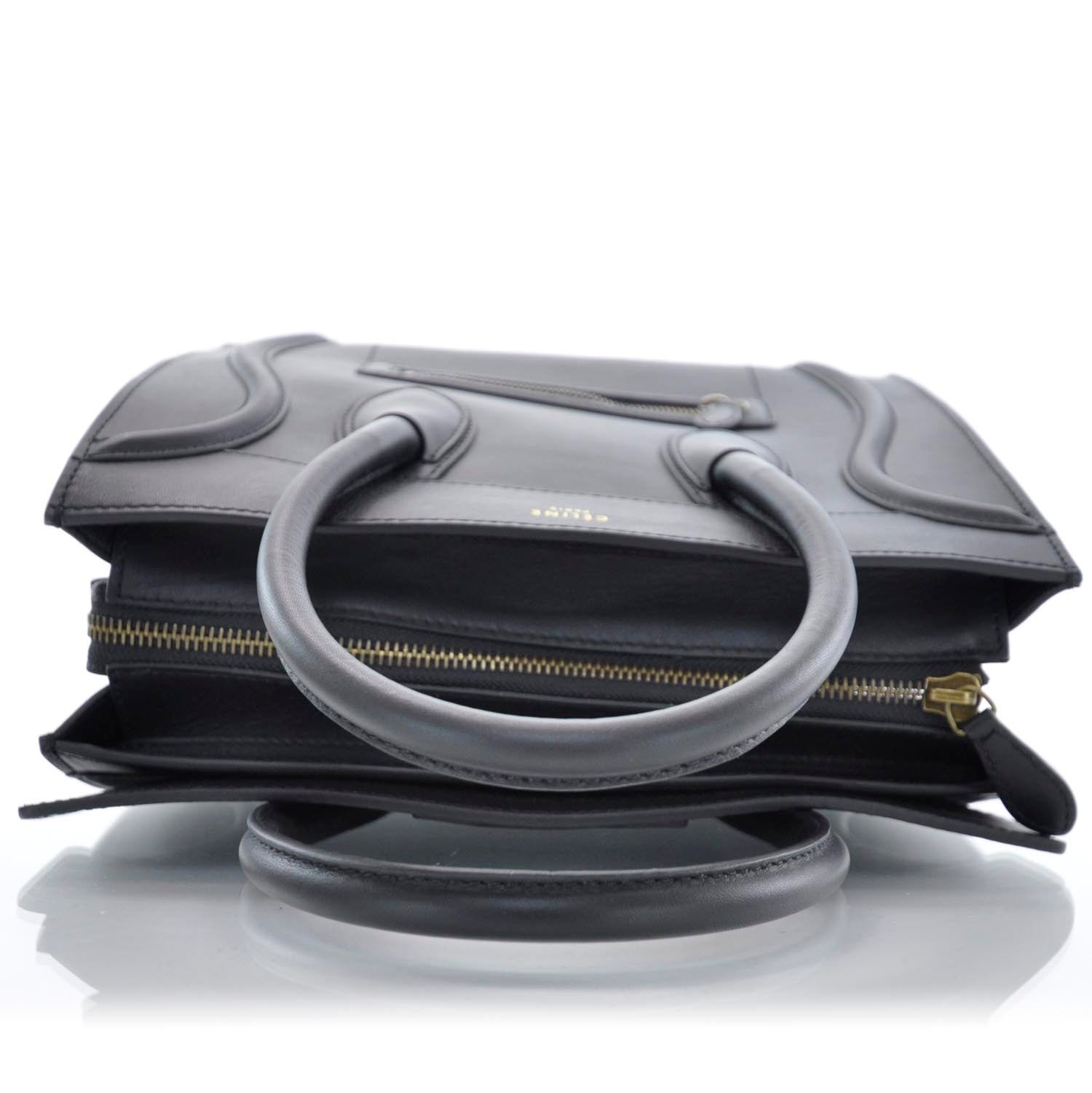 Celine Smooth Calfskin Mini Luggage Black 5 of 9